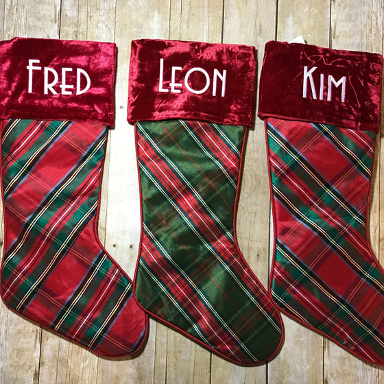 Personalized Holiday Stocking - XO Jessica