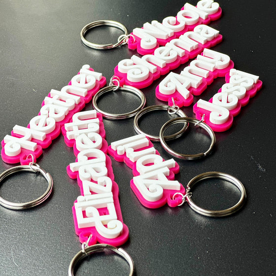 Personalized Name Keychain for a Friend - XO Jessica